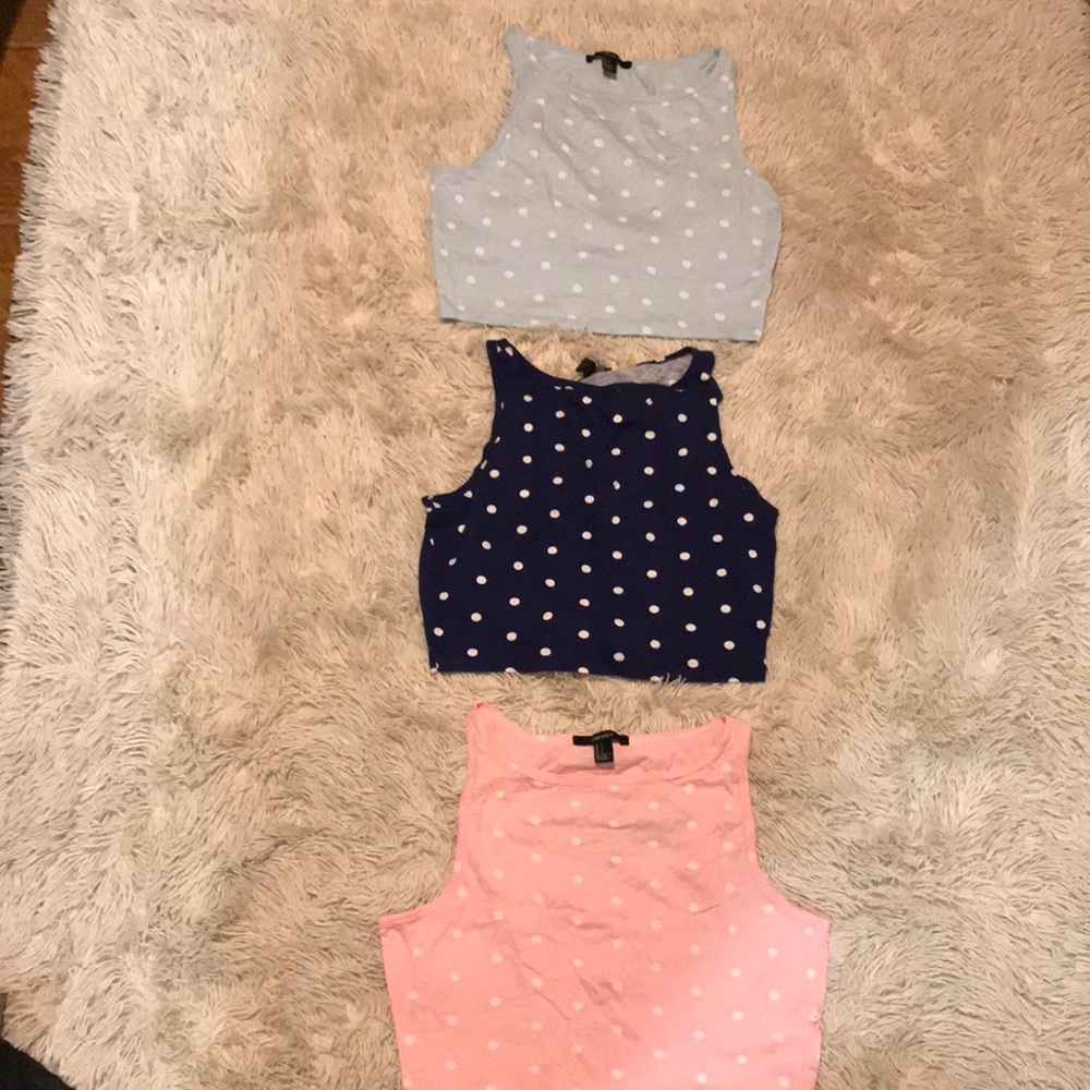 Polkadot crop top bundle